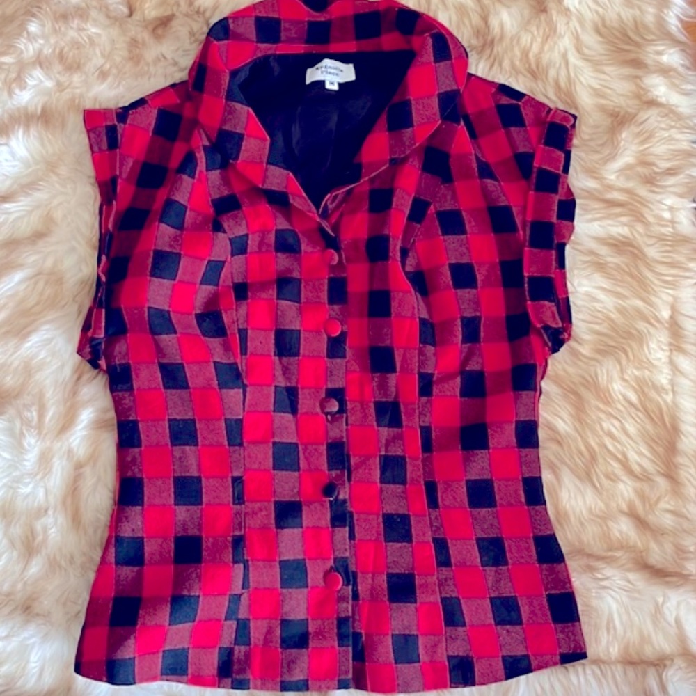 Unique Vintage Red Plaid